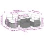 Set de sofás de jardín 8 pzas y cojines ratán sintético gris de , Conjuntos de jardín - Ref: Foro24-3268702, Precio: 607,90 €...