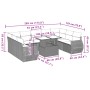 Set sofás jardín 10 pzas con cojines ratán sintético gris claro de , Conjuntos de jardín - Ref: Foro24-3268742, Precio: 799,5...