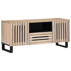 TV-Möbel aus massivem Mangoholz, 100x34x46 cm. von , CD- und DVD-Speicher - Ref: Foro24-377507, Preis: 83,79 €, Rabatt: %