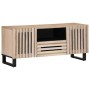 Mueble de TV madera maciza de mango 100x34x46 cm de , Almacenamiento para CD y DVD - Ref: Foro24-377507, Precio: 84,68 €, Des...