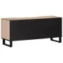 Mueble de TV madera maciza de mango 100x34x46 cm de , Almacenamiento para CD y DVD - Ref: Foro24-377507, Precio: 83,79 €, Des...