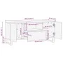 Mueble de TV madera maciza de mango 100x34x46 cm de , Almacenamiento para CD y DVD - Ref: Foro24-377507, Precio: 83,79 €, Des...