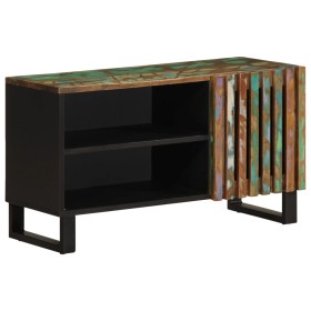 Mueble de TV madera maciza de acacia 80x34x46 cm de , Almacenamiento para CD y DVD - Ref: Foro24-377513, Precio: 57,75 €, Des...