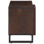 Mueble de TV madera maciza mango marrón 80x34x46 cm de , Almacenamiento para CD y DVD - Ref: Foro24-377511, Precio: 64,52 €, ...