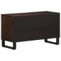 Mueble de TV madera maciza mango marrón 80x34x46 cm de , Almacenamiento para CD y DVD - Ref: Foro24-377511, Precio: 64,58 €, ...