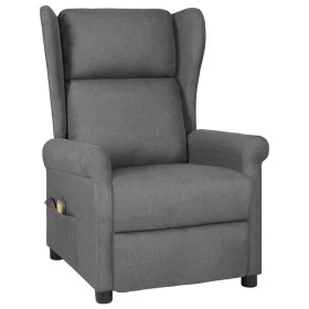 Massage-Sessel aus hellem grauem Stoff von , Elektrische Massagesessel - Ref: Foro24-348516, Preis: 228,46 €, Rabatt: %