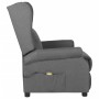 Sillón de masaje tela gris claro de , Sillones de masaje eléctricos - Ref: Foro24-348516, Precio: 262,23 €, Descuento: %