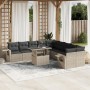 Set de sofás de jardín 11 pzas y cojines ratán sintético gris de , Conjuntos de jardín - Ref: Foro24-3268172, Precio: 808,07 ...
