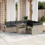 Set sofás jardín 10 pzas con cojines ratán sintético gris claro de , Conjuntos de jardín - Ref: Foro24-3268132, Precio: 725,1...
