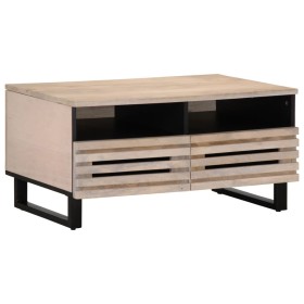 Mesa de centro de madera maciza de mango 80x55x40 cm de , Mesas de centro - Ref: Foro24-377503, Precio: 102,34 €, Descuento: %