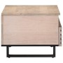Mesa de centro de madera maciza de mango 80x55x40 cm de , Mesas de centro - Ref: Foro24-377503, Precio: 102,34 €, Descuento: %