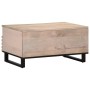 Mesa de centro de madera maciza de mango 80x55x40 cm de , Mesas de centro - Ref: Foro24-377503, Precio: 102,34 €, Descuento: %