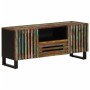 Mueble de TV madera maciza de acacia 100x34x46 cm de , Almacenamiento para CD y DVD - Ref: Foro24-377508, Precio: 140,77 €, D...