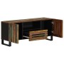 Mueble de TV madera maciza de acacia 100x34x46 cm de , Almacenamiento para CD y DVD - Ref: Foro24-377508, Precio: 140,77 €, D...