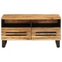 Mesa de centro de madera maciza de mango rugosa 80x55x40 cm de , Mesas de centro - Ref: Foro24-377501, Precio: 103,62 €, Desc...