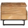 Mesa de centro de madera maciza de mango rugosa 80x55x40 cm de , Mesas de centro - Ref: Foro24-377501, Precio: 103,62 €, Desc...