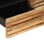 Mesa de centro de madera maciza de mango rugosa 80x55x40 cm de , Mesas de centro - Ref: Foro24-377501, Precio: 103,62 €, Desc...