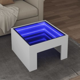 Mesa de centro con Infinity LED blanco 50x50x30 cm de , Mesas de centro - Ref: Foro24-847602, Precio: 71,47 €, Descuento: %
