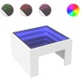 Mesa de centro con Infinity LED blanco 50x50x30 cm de , Mesas de centro - Ref: Foro24-847602, Precio: 71,47 €, Descuento: %