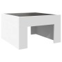 Mesa de centro con Infinity LED blanco 50x50x30 cm de , Mesas de centro - Ref: Foro24-847602, Precio: 71,47 €, Descuento: %