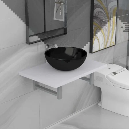 Conjunto de muebles de baño 2 piezas cerámica blanco de , Muebles de baño - Ref: Foro24-279342, Precio: 98,91 €, Descuento: %