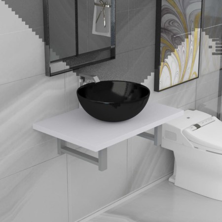 Conjunto de muebles de baño 2 piezas cerámica blanco de , Muebles de baño - Ref: Foro24-279342, Precio: 104,94 €, Descuento: %