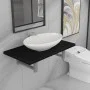 Conjunto de muebles de baño 2 piezas cerámica negro de , Muebles de baño - Ref: Foro24-279335, Precio: 82,98 €, Descuento: %