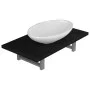 Conjunto de muebles de baño 2 piezas cerámica negro de , Muebles de baño - Ref: Foro24-279335, Precio: 82,98 €, Descuento: %