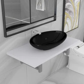 Conjunto de muebles de baño 2 piezas cerámica blanco de , Muebles de baño - Ref: Foro24-279340, Precio: 88,32 €, Descuento: %