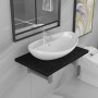 Conjunto de muebles de baño 2 piezas cerámica negro de , Muebles de baño - Ref: Foro24-279337, Precio: 127,04 €, Descuento: %