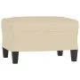 Armchair with stool cream fabric 60 cm by , Sofas - Ref: Foro24-3201145, Price: 224,64 €, Discount: %