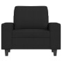 Sillón con taburete tela negro 60 cm de , Sofás - Ref: Foro24-3201147, Precio: 237,37 €, Descuento: %
