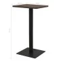 Mesa de bistró ceniza oscuro 50x50x107 cm de , Mesas de cocina y de comedor - Ref: Foro24-321923, Precio: 91,40 €, Descuento: %