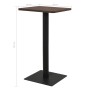 Mesa de bistró ceniza oscuro 50x50x107 cm de , Mesas de cocina y de comedor - Ref: Foro24-321923, Precio: 92,27 €, Descuento: %