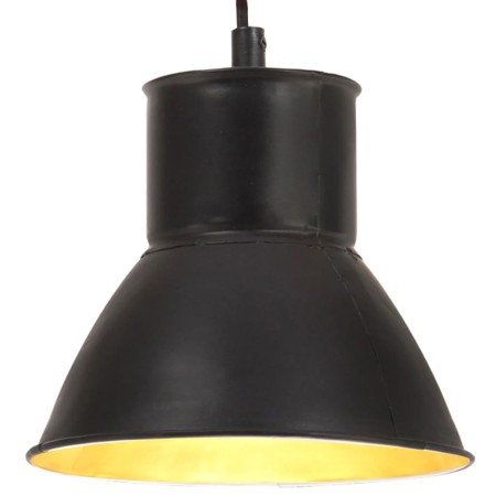 Lámpara colgante redonda negra 25 W 17 cm E27 de , Lámparas - Ref: Foro24-320573, Precio: 27,10 €, Descuento: %