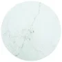 Tischplatte aus weißem gehärtetem Glas mit Marmordesign Ø50x0,8 cm. von , Tischplatten - Ref: Foro24-322247, Preis: 33,26 €, ...