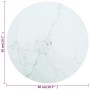 Tablero de mesa diseño mármol vidrio templado blanco Ø50x0,8 cm de , Tableros para mesas - Ref: Foro24-322247, Precio: 37,86 ...