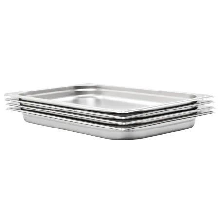 Bandejas Gastronorm 4 unidades GN 1/1 40 mm acero inoxidable de , Cubetas para mesas de vapor - Ref: Foro24-50879, Precio: 48...