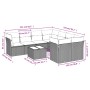 Set muebles jardín 9 pzas y cojines ratán sintético gris claro de , Conjuntos de jardín - Ref: Foro24-3249161, Precio: 610,28...