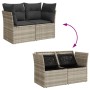Sofá de jardín con cojines 2 plazas ratán sintético gris claro de , Sofás de exterior - Ref: Foro24-366192, Precio: 163,25 €,...