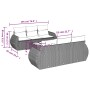 Set de sofás de jardín 7 pzas con cojines ratán PE gris claro de , Conjuntos de jardín - Ref: Foro24-3221111, Precio: 503,52 ...