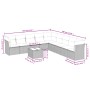 Set sofás jardín 10 pzas con cojines ratán sintético gris claro de , Conjuntos de jardín - Ref: Foro24-3249631, Precio: 650,9...