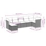 Set de sofás de jardín 7 pzas con cojines ratán PE gris claro de , Conjuntos de jardín - Ref: Foro24-3249811, Precio: 480,98 ...