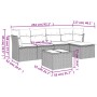 Set de sofás de jardín 6 pzas y cojines ratán sintético gris de , Conjuntos de jardín - Ref: Foro24-3249411, Precio: 388,94 €...