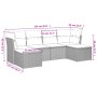 Set de sofás de jardín 6 pzas y cojines ratán sintético gris de , Conjuntos de jardín - Ref: Foro24-3249851, Precio: 386,95 €...