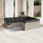 Set de sofás de jardín 11 pzas y cojines ratán sintético gris de , Conjuntos de jardín - Ref: Foro24-3250101, Precio: 748,11 ...