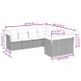 Set de sofás de jardín 8 pzas y cojines ratán sintético gris de , Conjuntos de jardín - Ref: Foro24-3250431, Precio: 557,94 €...