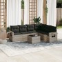 Set de sofás de jardín 7 pzas con cojines ratán PE gris claro de , Conjuntos de jardín - Ref: Foro24-3252559, Precio: 462,04 ...