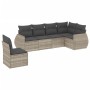 Set de sofás de jardín 6 pzas y cojines ratán sintético gris de , Conjuntos de jardín - Ref: Foro24-3253769, Precio: 432,08 €...