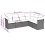 Set de sofás de jardín 6 pzas y cojines ratán sintético gris de , Conjuntos de jardín - Ref: Foro24-3249521, Precio: 431,18 €...